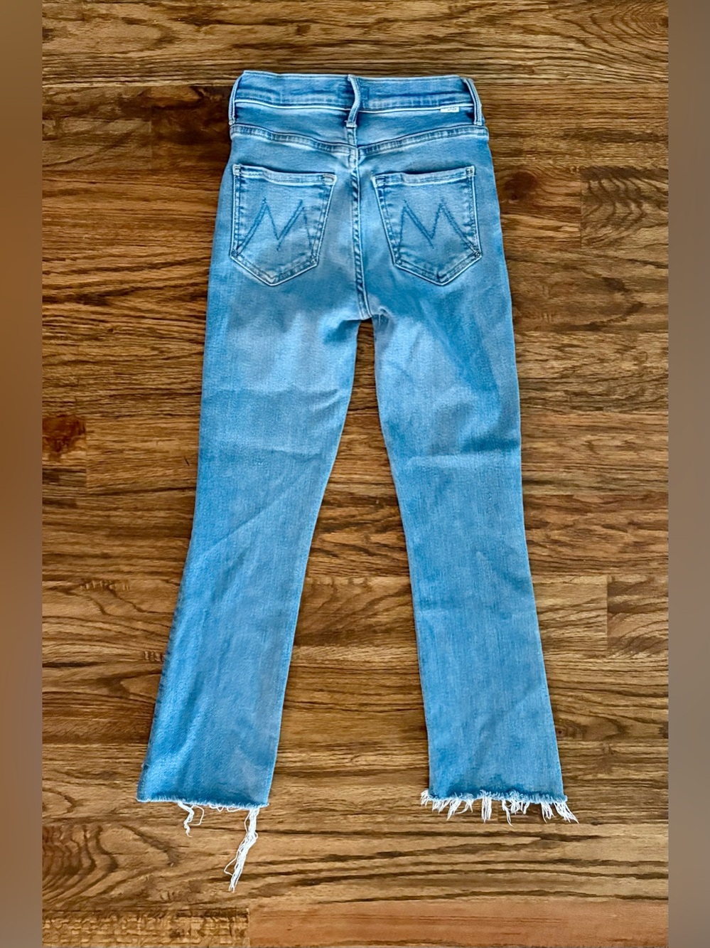 MOTHER denim jeans The Insider Crop Step Fray, Wash: Out Of The Blue, size 25 - Picture 9 of 9